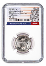 2025 P Juliette Gordon moeda de 25 moedas não circulada conjunto perfeito NGC MS66 comprar usado 2025 P Juliette Gordon moeda de 25 moedas não circulada conjunto perfeito NGC MS66 comprar usado  Enviando para Brazil