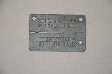 Plaque identite stalag d'occasion  Mirecourt