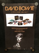 David Bowie - Five Years (1969-1973) Box Set Parlophone Pôster Promocional 10" X 16" comprar usado  Enviando para Brazil
