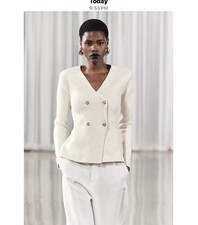 Novo - Zara KNIT PEPLUM BLAZER ECRU Summer Beachy Bege | 5755/013/712 - Grande comprar usado  Enviando para Brazil