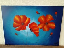 Acryl bild mohn gebraucht kaufen  Pforzheim