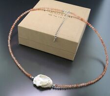 Zuchtperle mondstein collier gebraucht kaufen  München