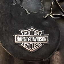 Unique Harley Davidson Curved Covered Plastic Water Bottle Leather & Suede Blk comprar usado  Enviando para Brazil