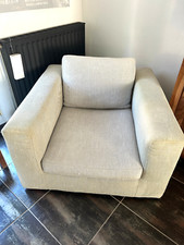 Fauteuil tissu gris d'occasion  Serris