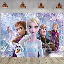 1 peça banner decoração festa congelada fundo fotografia para aniversário infantil par comprar usado  Enviando para Brazil