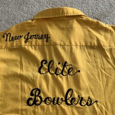 Camisa de boliche Hilton vintage dos anos 1960 ponto corrente Nova Jersey (adequado para tamanho M) comprar usado  Enviando para Brazil