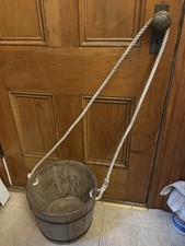 Vintage wooden bucket d'occasion  Expédié en Belgium