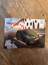 Toyota aygo brochure for sale  CANNOCK