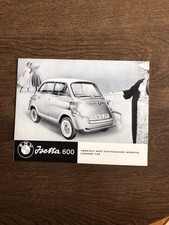 Isetta 600 advertising for sale  Columbia