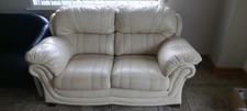 Leather sofa cream for sale Leather sofa cream for sale  LOUGHBOROUGH