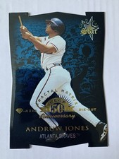 1998 Leaf Fractal Matrix Diamond Axis #174 Andruw Jones Gold Star Die Cut #/50, usado comprar usado  Enviando para Brazil