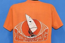 camiseta vintage anos 70 WINDSURFING SURF LARANJA BOLSO PRAIA WINDSURFISTA GRANDE G comprar usado  Enviando para Brazil