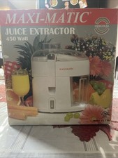 Extrator de suco Macys Maxi-Matic modelo máquina de suco mastigação máquina de suco comprar usado  Enviando para Brazil