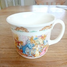 Bunnykins christening mug for sale  COLCHESTER