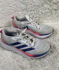 Tênis de corrida Adidas Adizero SL masculino tamanho 10 branco azul fuschia atlético  comprar usado  Enviando para Brazil