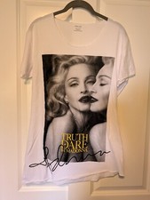 CAMISA PROMOCIONAL MADONNA TRUE OR DARE PERFUME TAMANHO ÚNICO Usada Nunca Usada, usado comprar usado  Enviando para Brazil