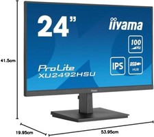 iiyama Prolite XU2492HSU-B1 60,5cm 23,8" IPS LED-Monitor FHD 50/60Hz Ultra Slim comprar usado  Enviando para Brazil