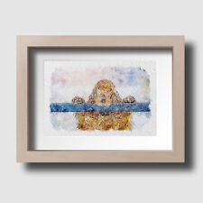 Cocker spaniel watercolour for sale  GRIMSBY