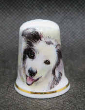 KOLEKCJA NAPARSTEK KOŚCI PORCELANA - YORKSHIRE DALES - Border collie, używany na sprzedaż  PL