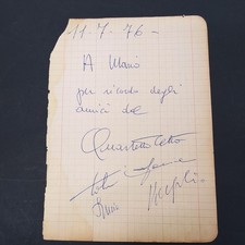 Autografi dei cantanti usato  Forli
