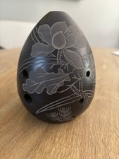 Cerâmica Ocarina Xun 8 furos instrumento musical chinês floral 4” de altura comprar usado  Enviando para Brazil