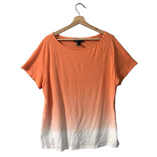 Usado, Camiseta INC International Concepts malha plus size 1X laranja ombre cor gradiente comprar usado  Enviando para Brazil