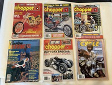 Lot Street CHOPPER Magazine 6 Harley Custom Bike Cycle 1979 1980 1983 comprar usado  Enviando para Brazil