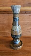 Vaso de pedra Santo Rita Pedra Sabao feito no Brasil 7,75x2,5 acabamento lascado pesado comprar usado  Enviando para Brazil