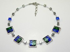 Halskette kette quadrate gebraucht kaufen  Ingolstadt