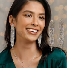 Drop earrings diamante for sale  LOCHGELLY