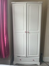 Wooden pine wardrobe for sale  SOUTHAMPTON