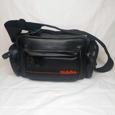 Usado, Estojo de transporte para câmera Nishika equipamento preto bolsa de ombro vários bolsos filmadora comprar usado  Enviando para Brazil