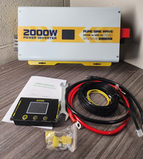 XWJNE 2000W inversor de energia onda senoidal pura 24V DC para 120V GFCI AC, usado comprar usado  Enviando para Brazil