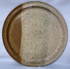 Prato de jantar vintage estúdio arte cerâmica grés salpicado 12" feito à mão estampado comprar usado  Enviando para Brazil