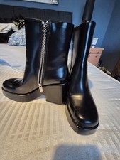 Black ankle platform for sale  LICHFIELD