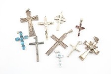 Sterling silver cross for sale  LEEDS