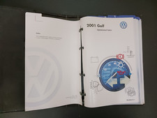2001 Volkswagen Golf conjunto manual do proprietário com estojo de armazenamento fabricante de equipamento original comprar usado  Enviando para Brazil