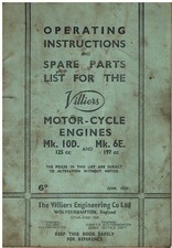 Villiers 122cc mk10d for sale  MANSFIELD