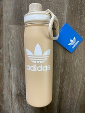 Garrafa de água ADIDAS Originals nova com etiquetas aço inoxidável ~20 oz ~ 600 ml ~ bege mágico ~ nova comprar usado  Enviando para Brazil