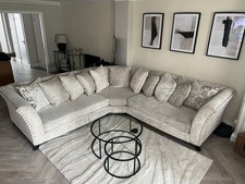 cream corner sofa for sale  HODDESDON