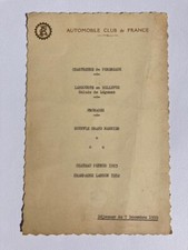 Menu automobile club d'occasion  Baugé