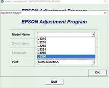 Almofada de tinta Epson L1210, L3210, L3250, L3251, L3260, L5290 redefinição de contador, usado comprar usado  Enviando para Brazil