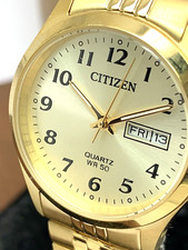 Relógio Citizen feminino EQ2002-91P quartzo mostrador dourado pulseira de expansão pequena 26mm comprar usado  Enviando para Brazil
