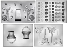 Chocolate moulds flower for sale  LINCOLN