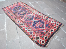 Usado, Fabuloso tapete curdo antigo 42"" x 98"" item de colecionador tapete de parede curdo usado comprar usado  Enviando para Brazil