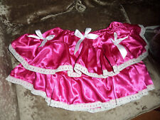 SAIA TUTU ADULTA SISSY ROSA PROFUNDO COM BABADOS EM CAMADAS 30-45" CINTURA 15" ACABAMENTO LONGO EM RENDA comprar usado  Enviando para Brazil