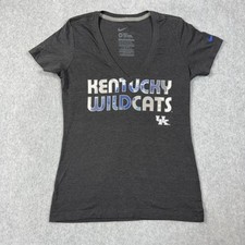 Nike Kentucky Wildcats UK Damska koszulka z dekoltem w serek Slim Fit Rozmiar Medium Charcoal Szary na sprzedaż  Wysyłka do Poland