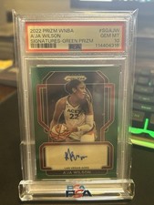 2022 PRIZM WNBA A'JA WILSON GREEN PRIZM AUTOGRAFADO PSA 10 POP 4 comprar usado  Enviando para Brazil