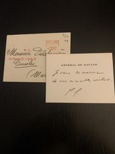 Carte autographe général d'occasion  Nice-