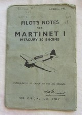 Martinet pilot notes for sale Martinet pilot notes for sale  Gorham
